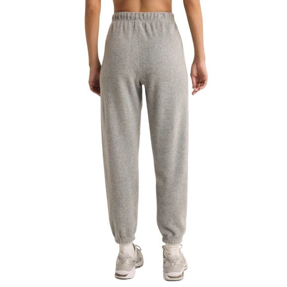 Z Supply Women Classic Heather Grey Reverse Fleece Unwind Jogger Pants Size XS - Picture 3 of 4